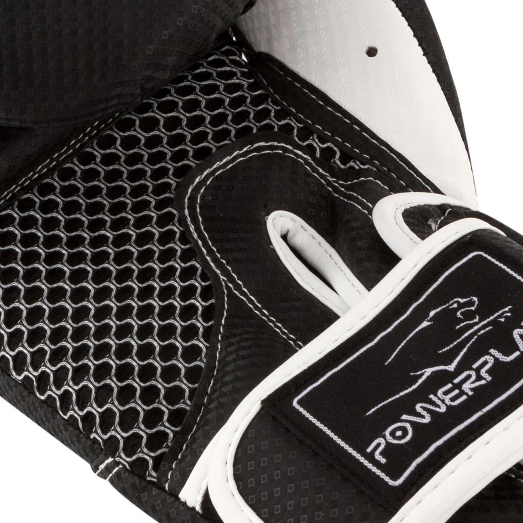 Боксерські рукавички PowerPlay 3011 12oz Black/White (PP_3011_12oz_Bl/White) - зображення 5