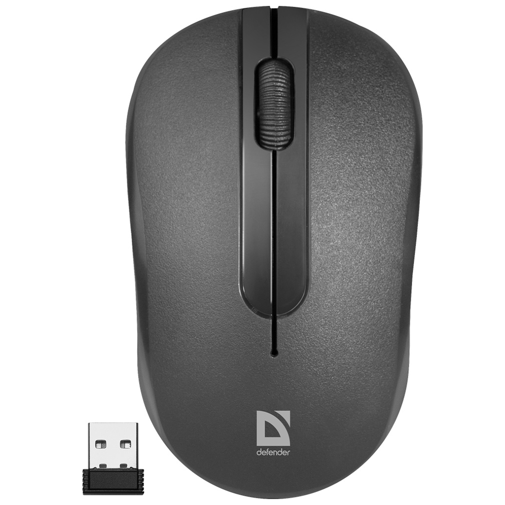Мишка Defender Hit MM-495 Wireless Black (52495) - зображення 1