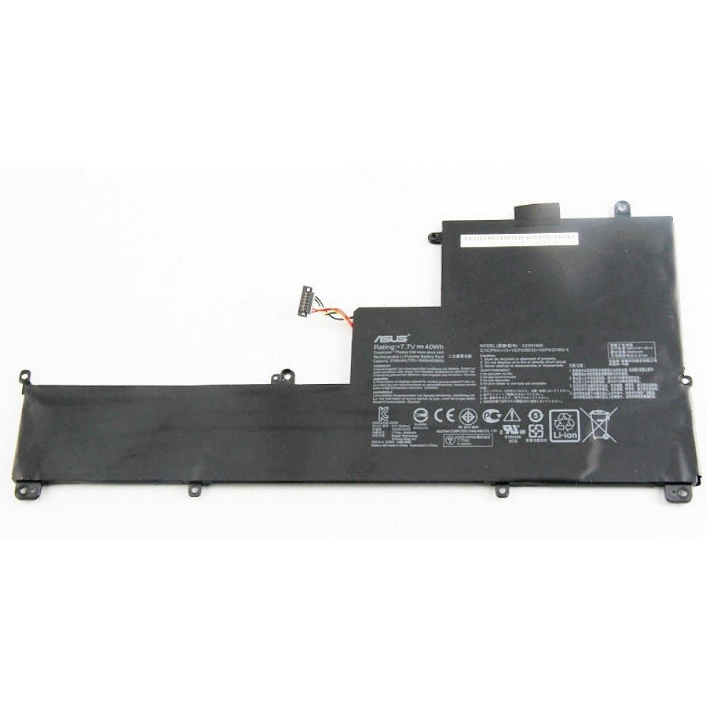 Акумулятор до ноутбука ASUS UX390 C23N1606, 5195mAh (40Wh), 2cell, 7.7V, Li-Po (A47296) - зображення 1
