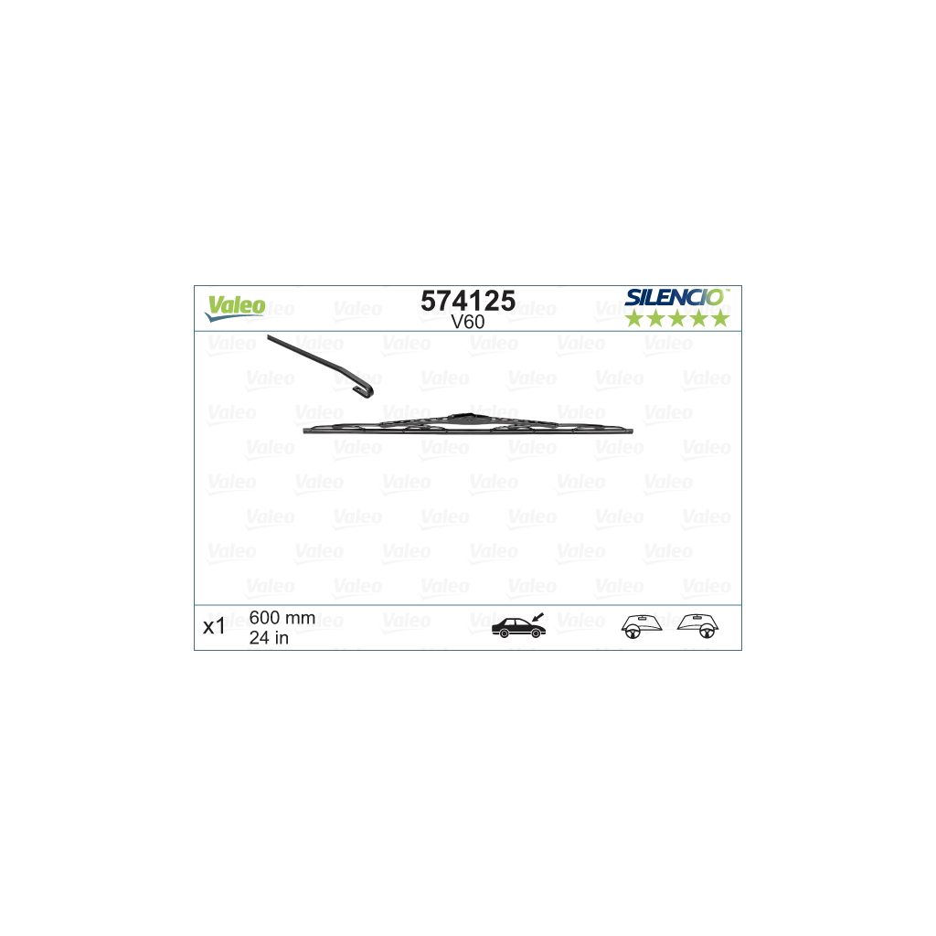 Щітка склоочисника Valeo 574125 - зображення 1