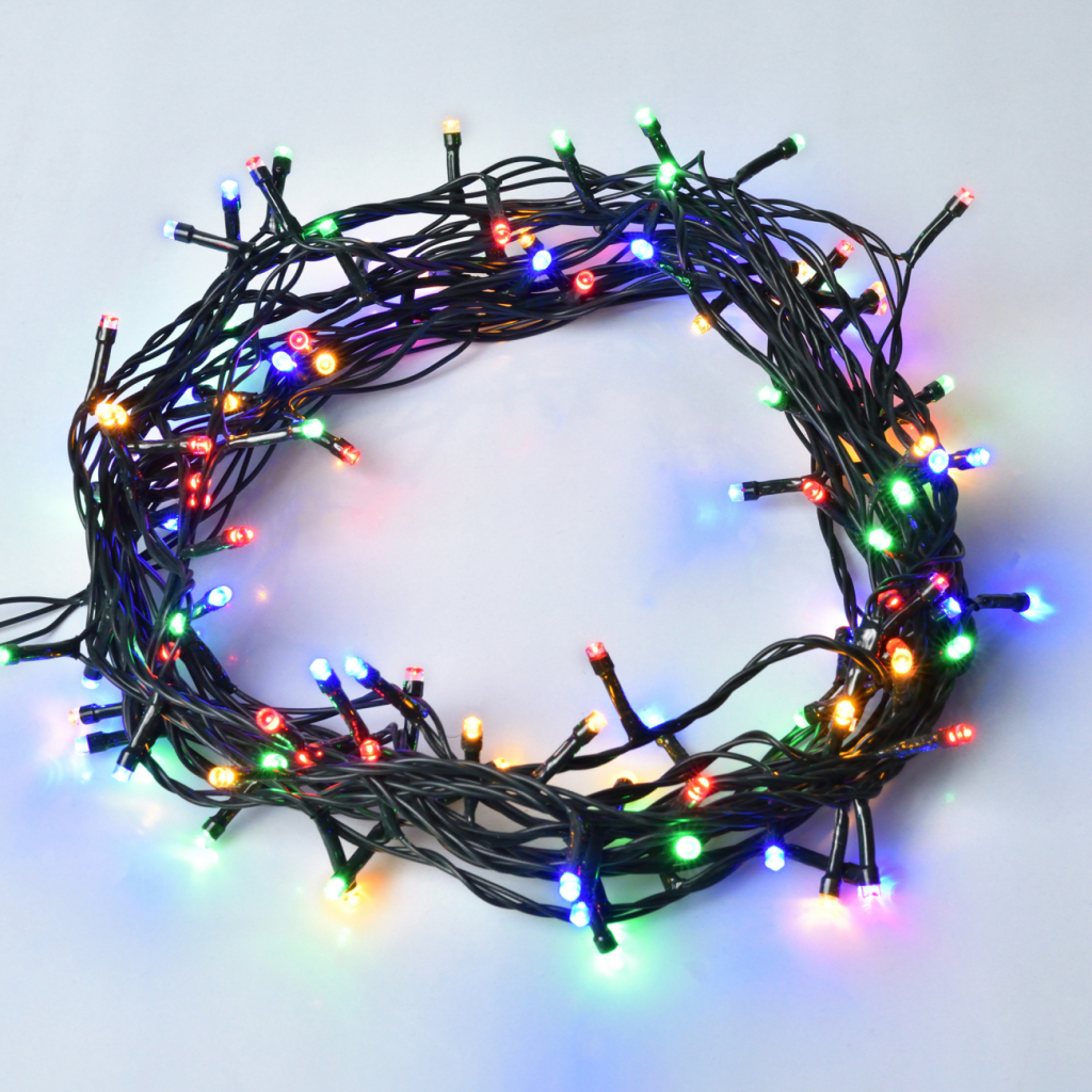 Гірлянда YES! Fun Нитка 120 LED Різнокольорова 8.4 м 8 режимів Мерехтіння (974848) - зображення 1