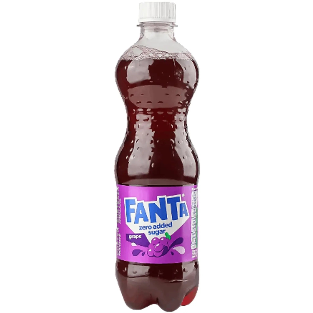 Напій Fanta Zero Sugar Безалкогольний сильногазований соковмісний Виноград 500 мл (5449000265197) - изображение 1