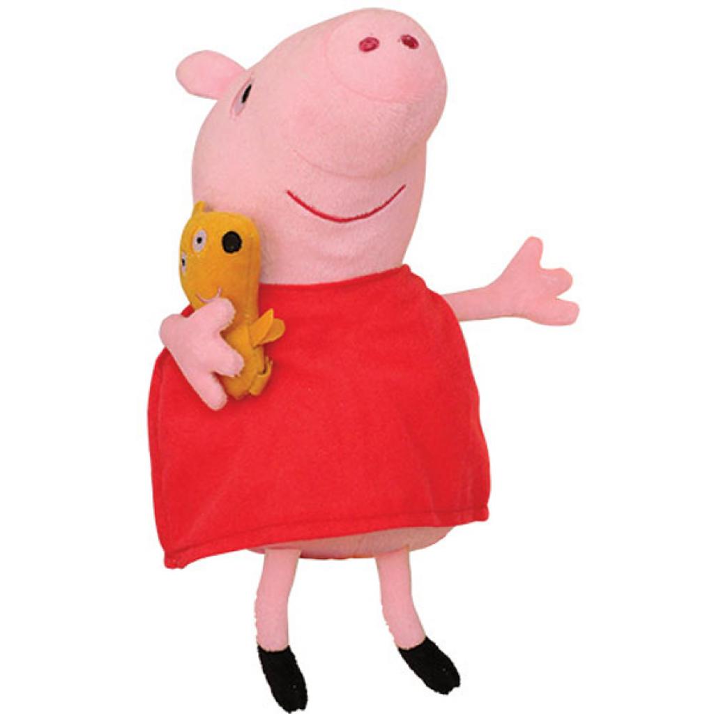 М'яка іграшка Peppa Pig Пеппа з іграшкою 30 см (25097) - зображення 1