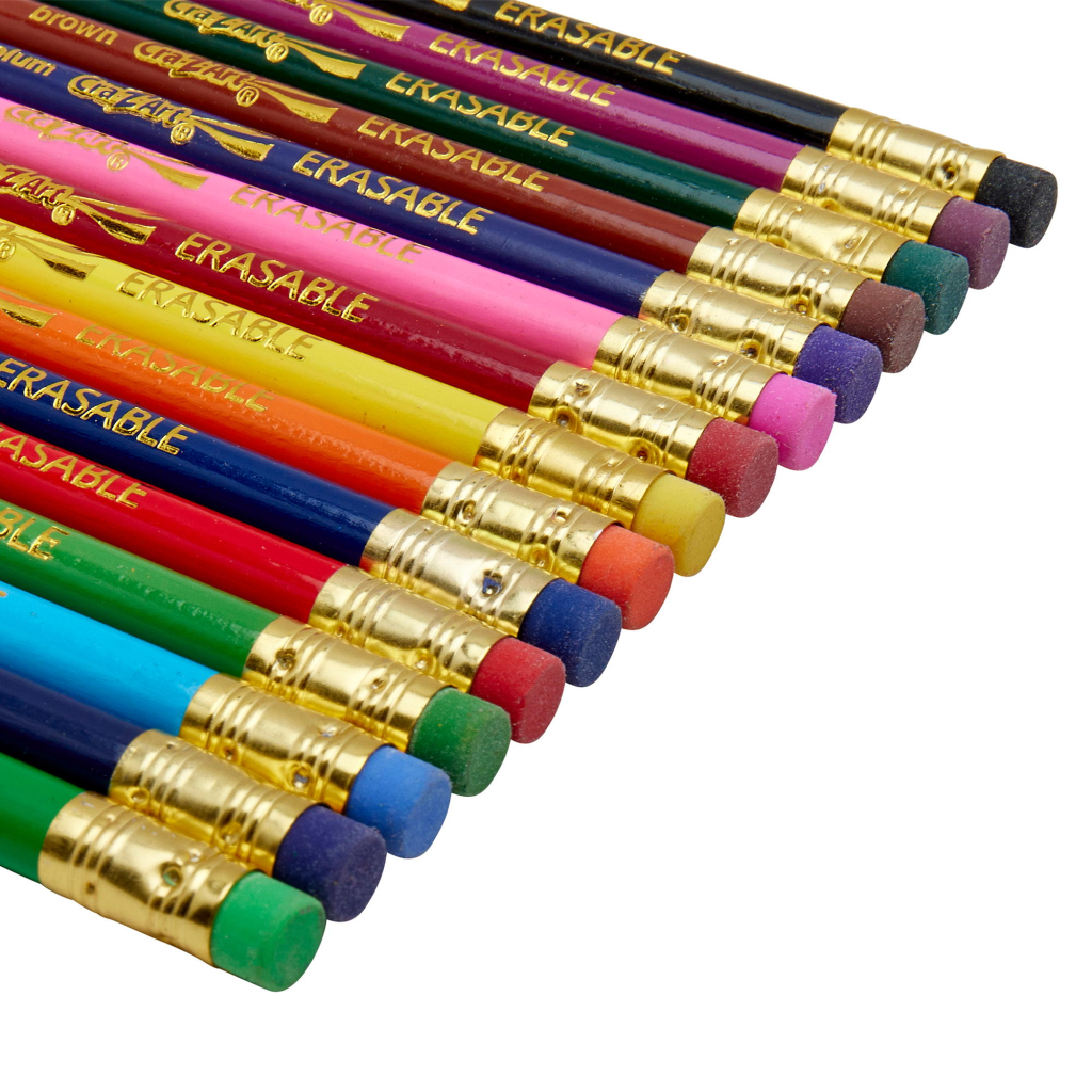 Олівці кольорові Cra-Z-Art з гумкою, 15 кольорів (10459CRA) - зображення 5