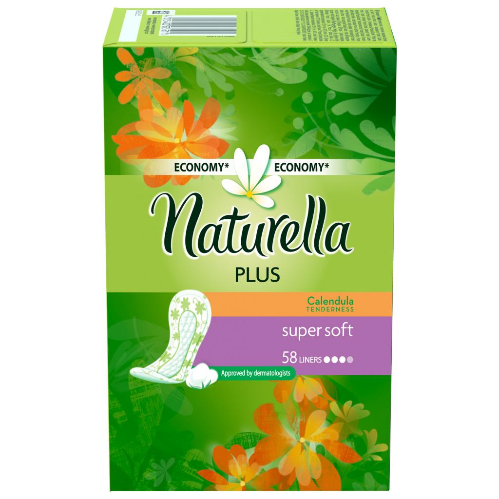 Щоденні прокладки Naturella М'якість календули Plus 58 шт (4015400715160) - зображення 1