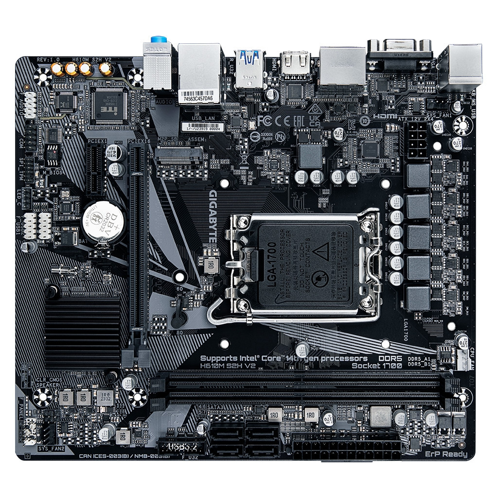 Материнська плата GIGABYTE H610M S2H V2 - зображення 3