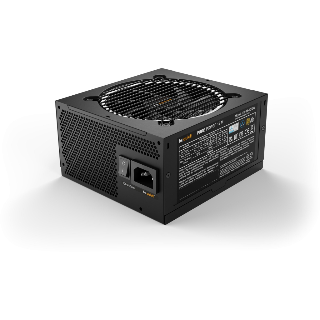 Блок живлення Be quiet! 1000W PURE POWER 12 M (BN345) - зображення 6