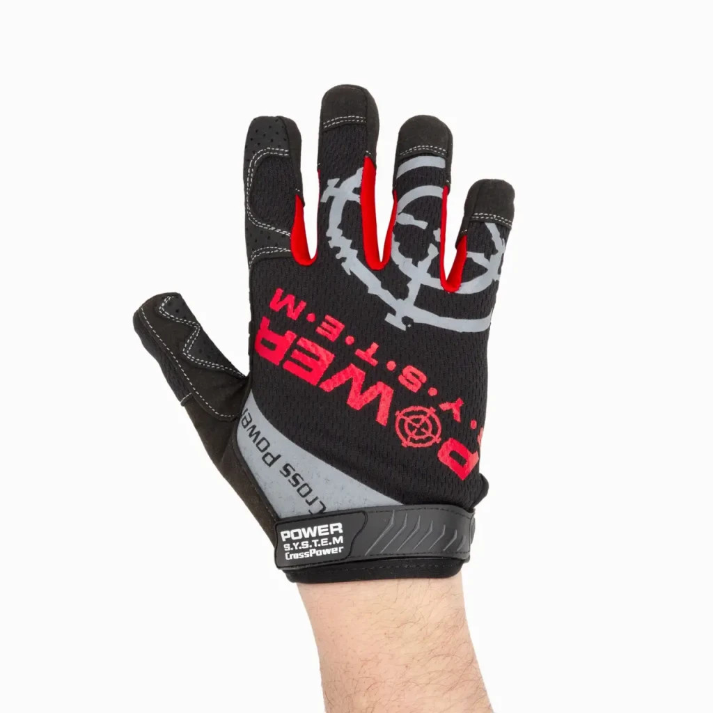 Рукавички для фітнесу Power System Cross Power PS-2860 Black/Red XL (PS-2860_XL_Black-red) - зображення 6