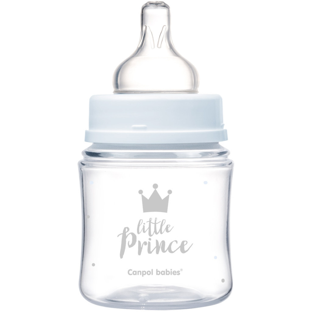 Пляшечка для годування Canpol babies Royal Baby з широким отвором 120 мл Синя (35/233_blu) - зображення 3