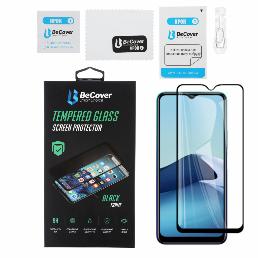 Скло захисне BeCover Vivo Y20 Black (706485) - зображення 2