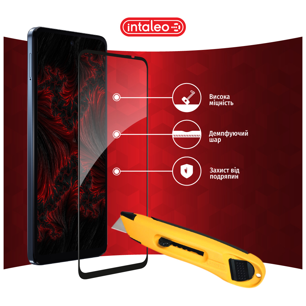 Скло захисне Intaleo Full Glue MOTO G24 Power Black (1283126591747) - зображення 5