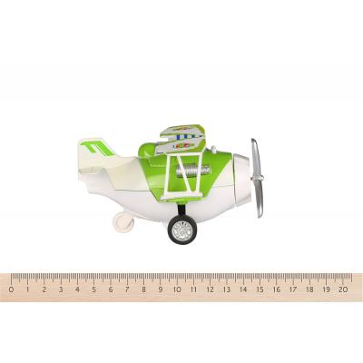 Спецтехніка Same Toy Самолет металический инерционный Aircraft зеленый со светом (SY8012Ut-4) - изображение 3