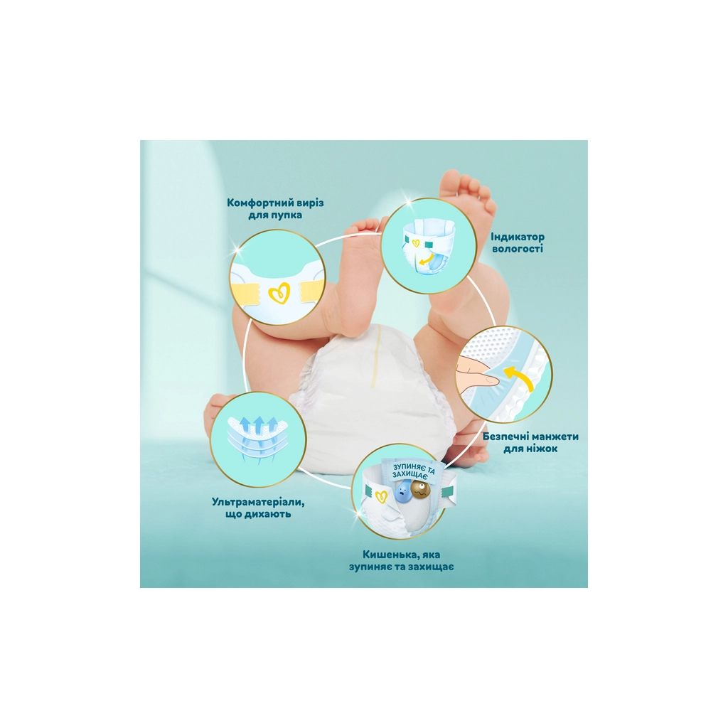 Підгузки Pampers Premium Care Розмір 6 (13-18 кг) 128 шт (8700216423700) - зображення 4