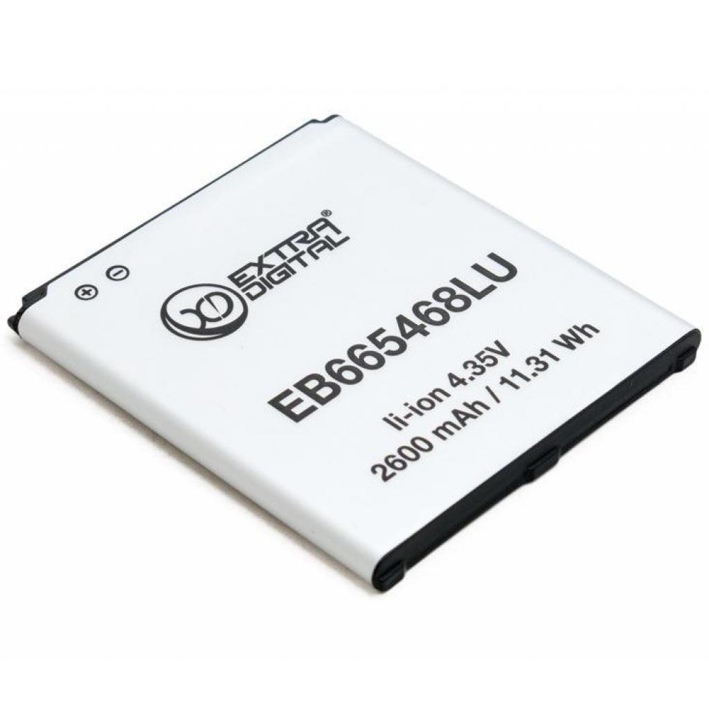 Акумуляторна батарея Extradigital Samsung Galaxy Grand 2 Duos G7102 (2600 mAh, EB665468LU) (BMS6417) - изображение 3