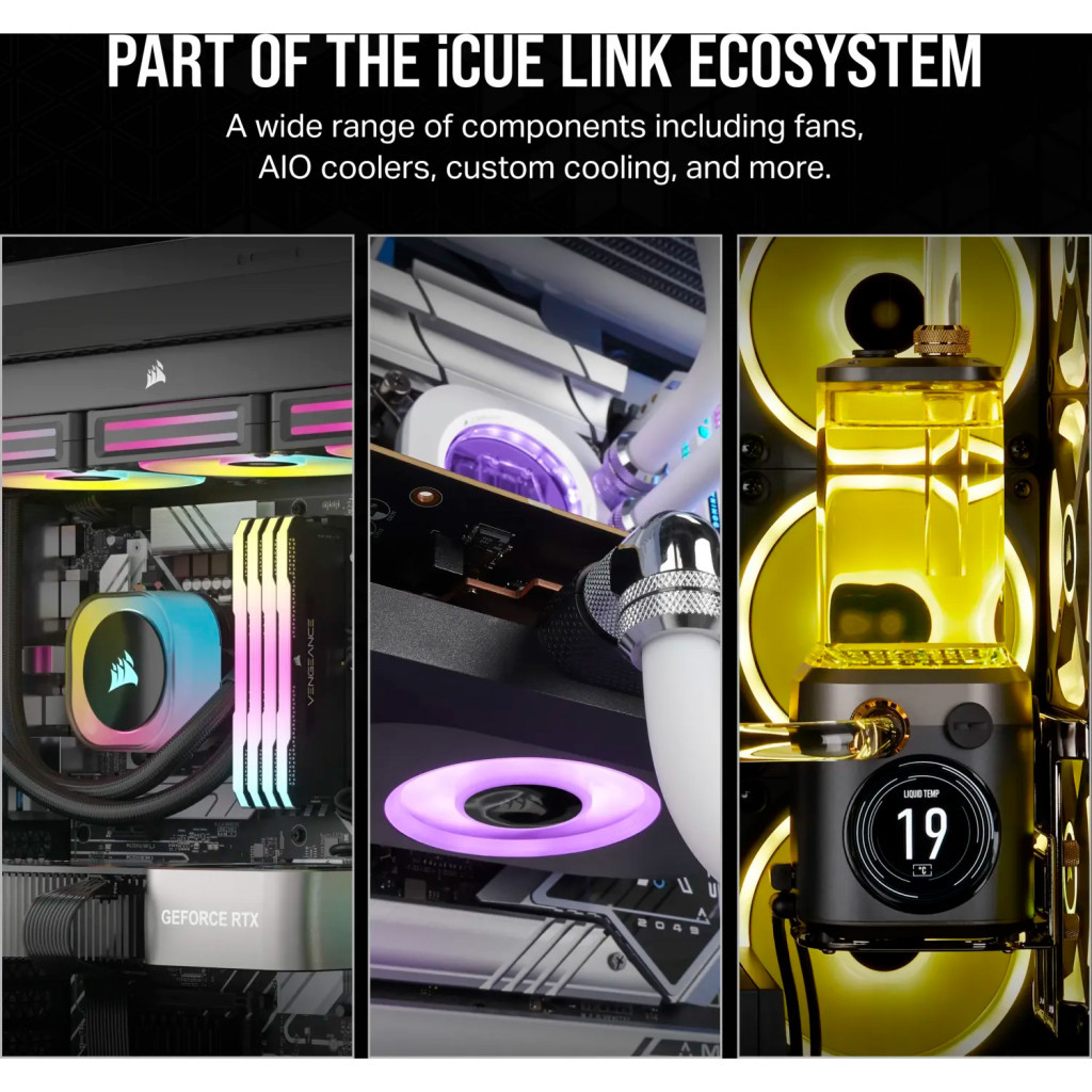 Кулер до корпусу Corsair iCUE Link RX140 RGB PWM (CO-9051019-WW) - зображення 9