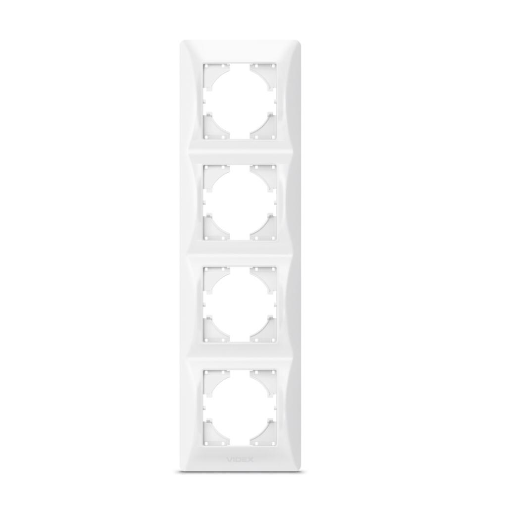 Рамка Videx BINERA біла 4 поста (VF-BNFR4V-W) - изображение 1