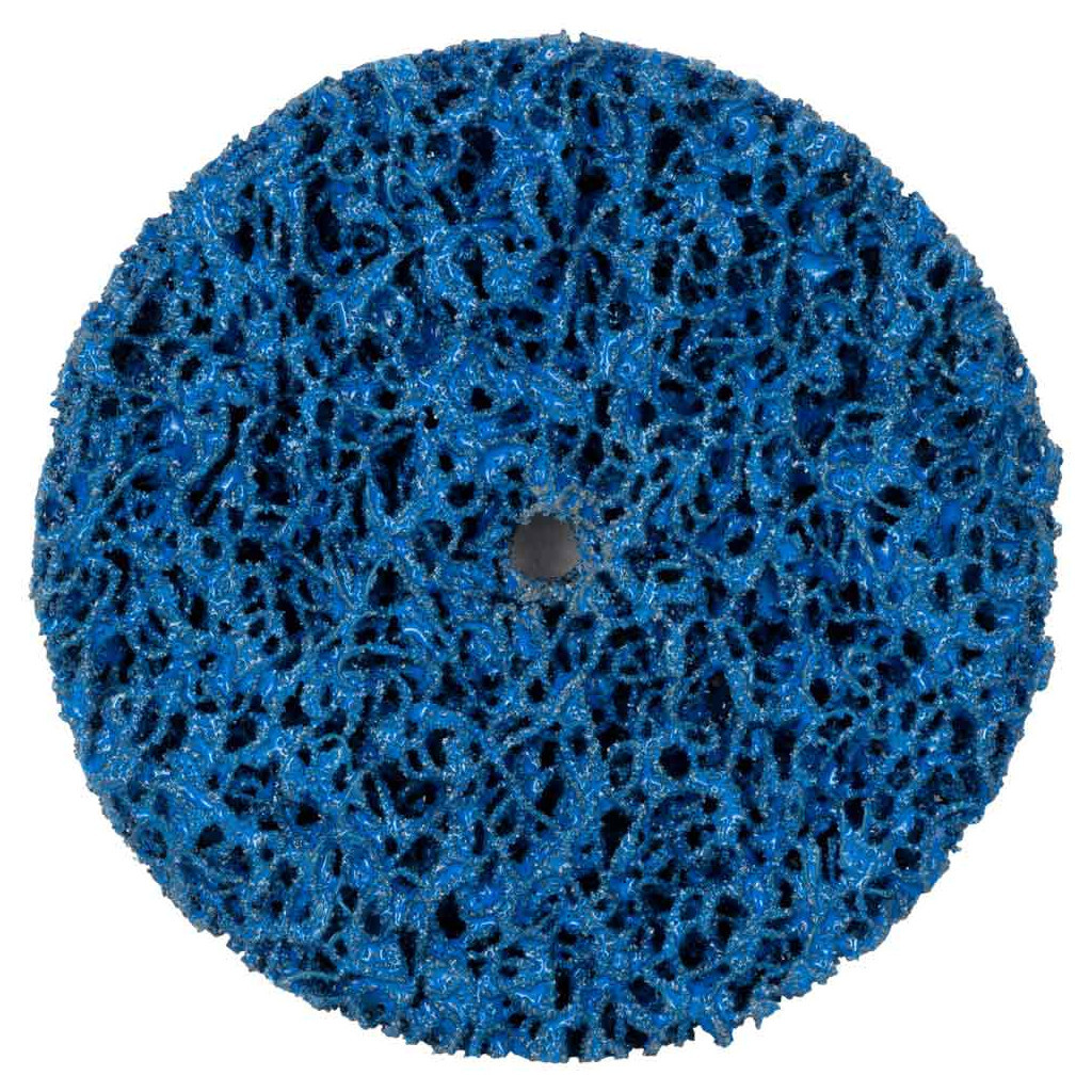 Круг зачистний Sigma з нетканого абразиву (корал) 100мм без тримача синій середня жорсткість (9175741) - зображення 1