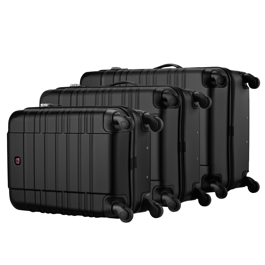 Набір валіз Wenger Amplar 3 в 1 (S,M,L) пластик, 4 колеса, чорний (653149) - зображення 7