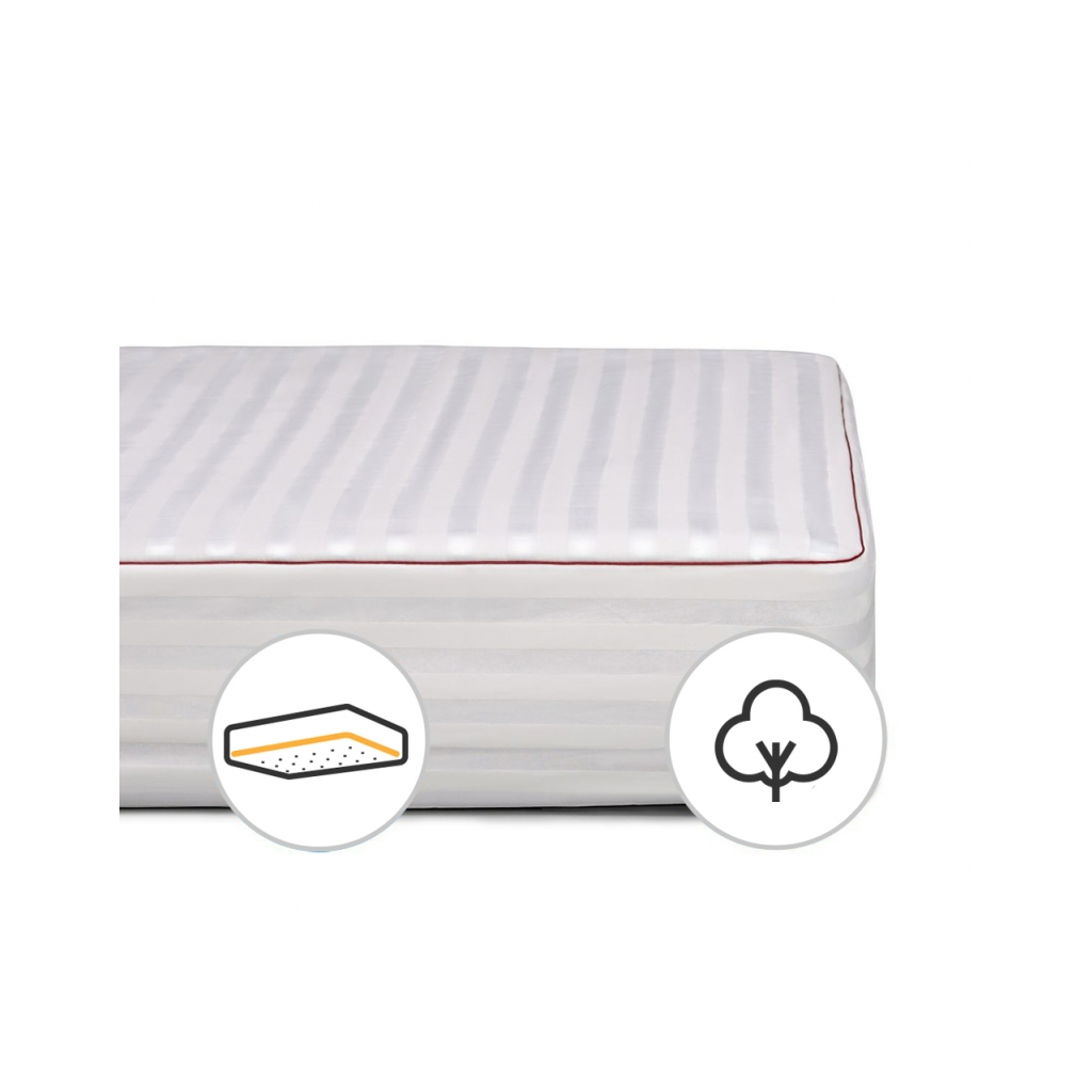 Наматрацник MirSon DeLuxe Cotton 4091 90x190 см (2200000386014) - зображення 1