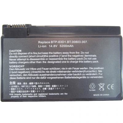 Акумулятор до ноутбука AlSoft Acer BTP-63D1 5200mAh 8cell 14.8V Li-ion (A41421) - зображення 1