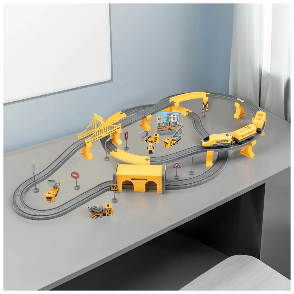 Залізниця Otamanko Мандрівний Експрес електрична залізниця 92 деталей, жовтий (AU6881AB) - зображення 7