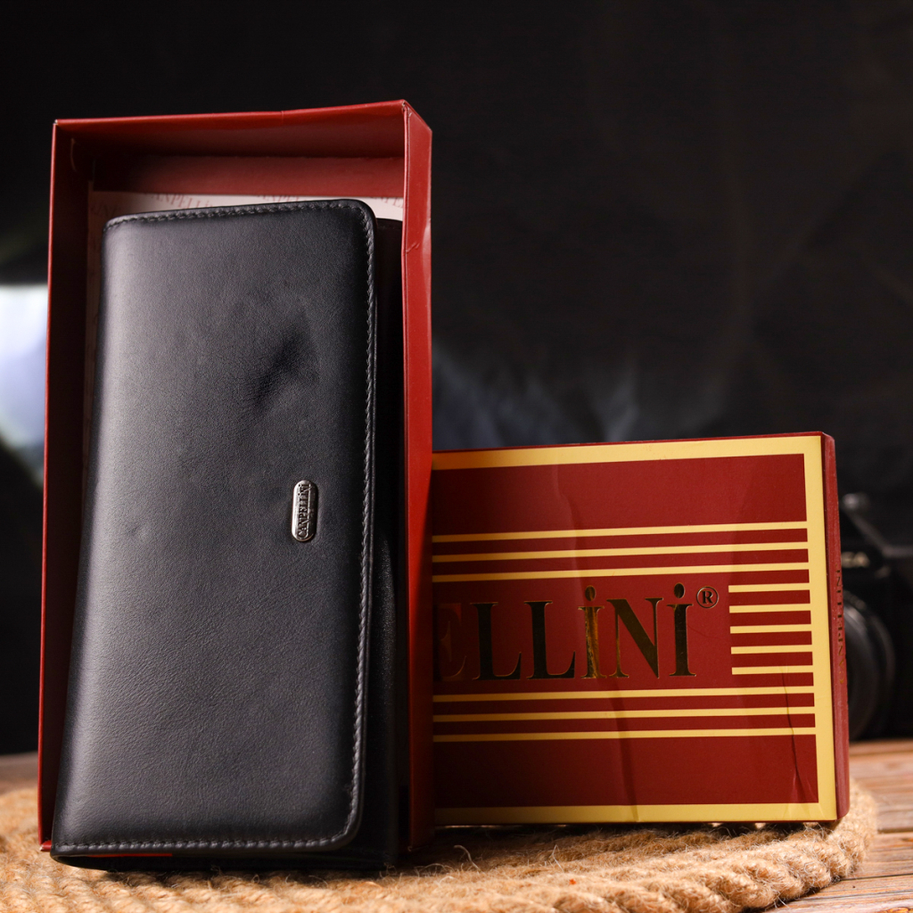 Гаманець Canpellini З натуральної шкіри Чорний (21611) - зображення 8