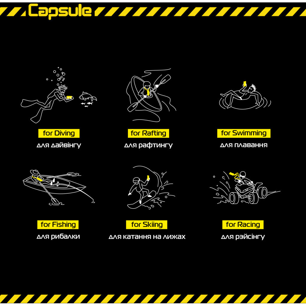 Чохол до мобільного телефона Armorstandart Capsule Waterproof Case Yellow (ARM59234) - зображення 2