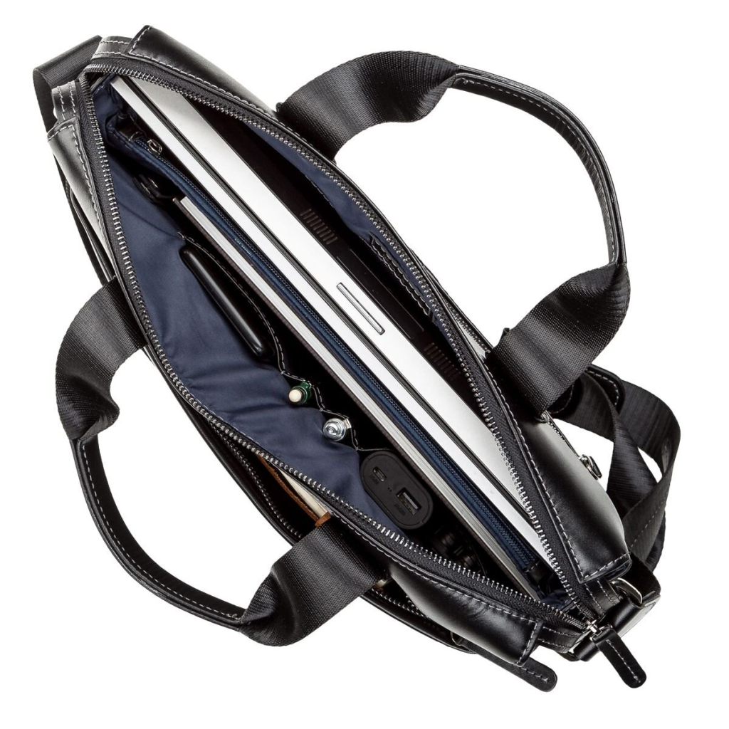 Сумка Shvigel Шкіряна Чорна (11107) - зображення 7