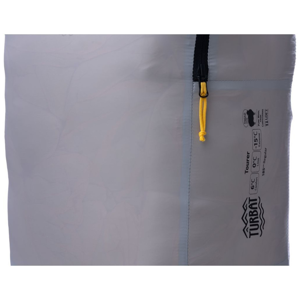 Спальний мішок Turbat Nox пуховий 400 grey/cheddar orange 185 см (012.005.0394) - зображення 8