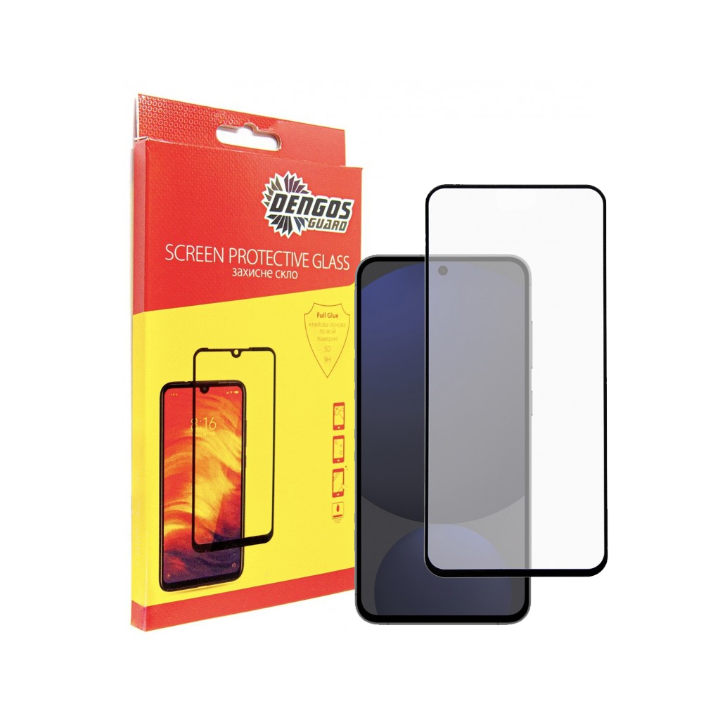 Скло захисне Dengos Full Glue Samsung Galaxy S24 FE (black) (TGFG-380) - зображення 1
