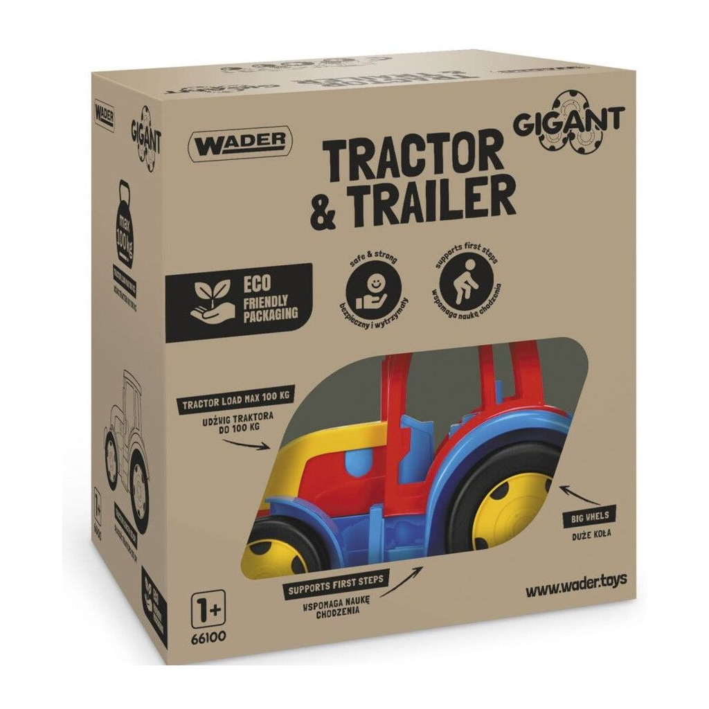Спецтехніка Wader Трактор "Гігант" з причіпом (66100) - зображення 2