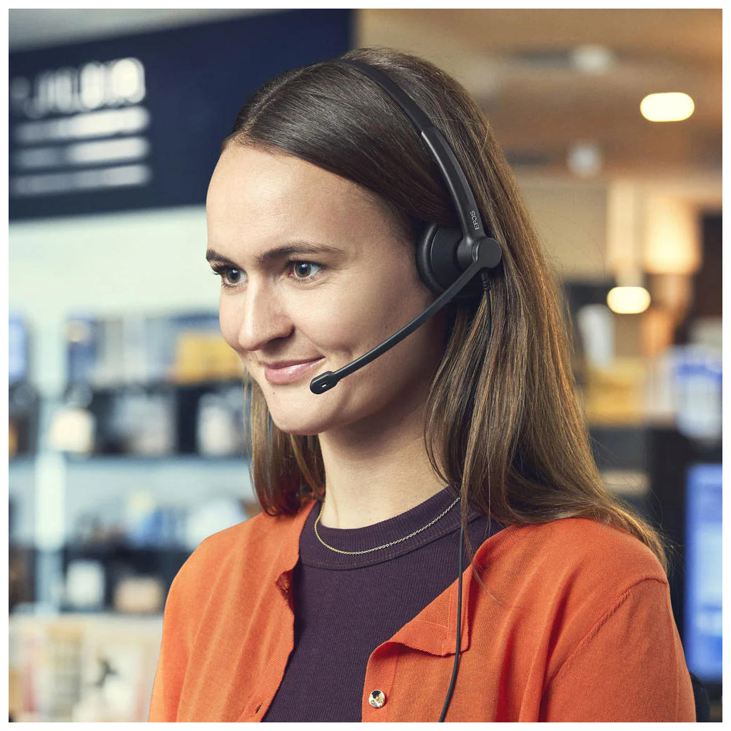 Навушники Epos Impact 100 MS Mono USB-C+A Black (1001419) - зображення 7