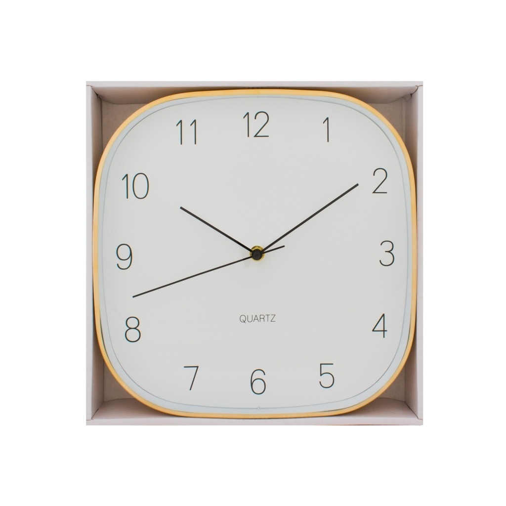 Настінний годинник Optima Promo Promo Jewel, металевий, золотий (O52080-15) - зображення 4