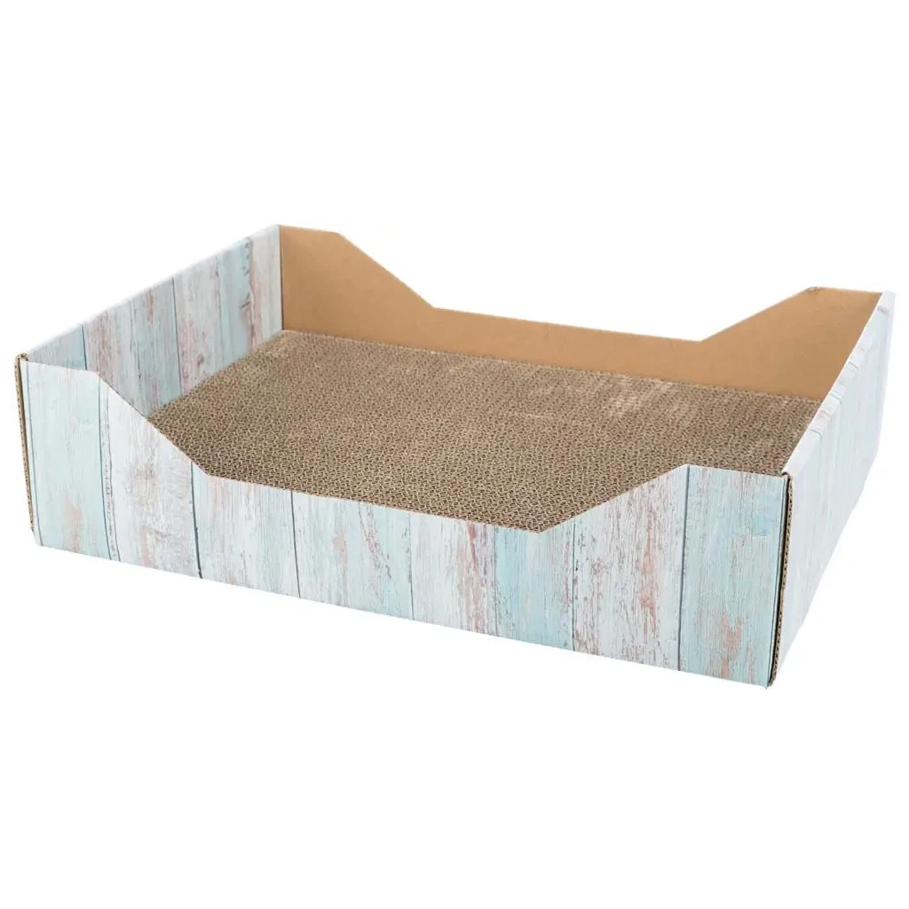 Дряпка (кігтеточка) для котів Trixie картонна з м'ятою 45×12×33 см (4011905480138) - зображення 1
