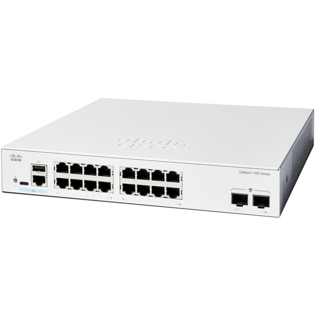 Комутатор мережевий Cisco C1300-16T-2G - зображення 1