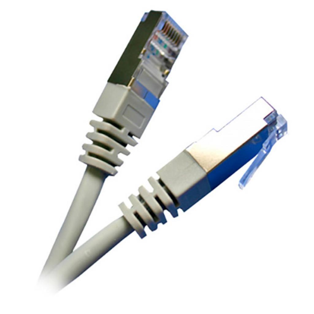 Патч-корд 2м, FTP, cat.5e, CU, 24AWG, grey Kingda (KD-PAFT4200GY) - зображення 1