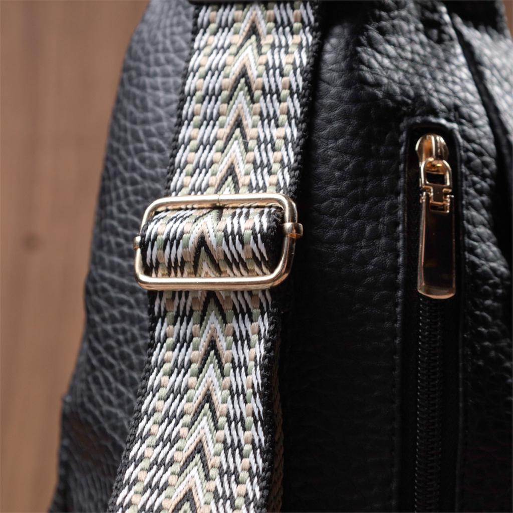 Сумка Vintage З крупнозернистої екошкіри Чорна (22763) - зображення 11