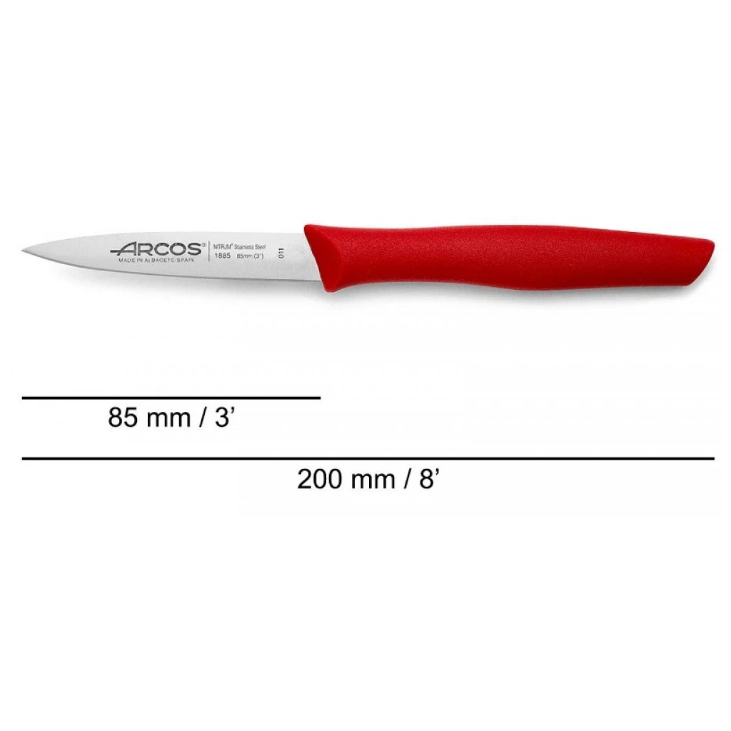 Кухонний ніж Arcos Nova для чищення 85 мм Червоний (188522) - зображення 2