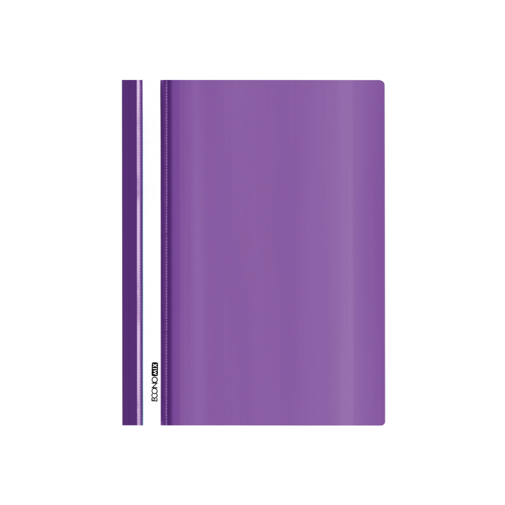 Папка-швидкозшивач Economix А4 без перфорації, фактура "глянець", фіолетова (E31511-12) - зображення 1
