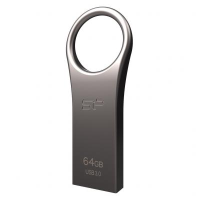 USB флеш накопичувач Silicon Power 64GB Jewel J80 Titanium USB 3.0 (SP064GBUF3J80V1T) - зображення 1
