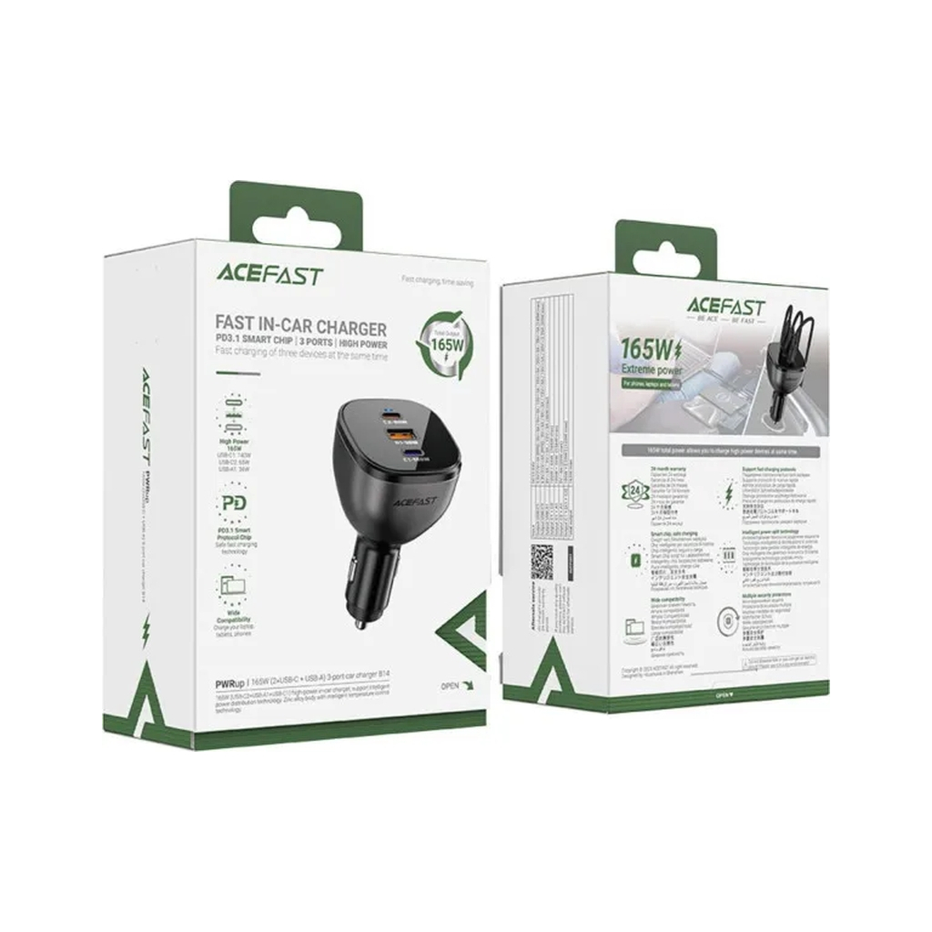 Зарядний пристрій Acefast 3xUSB 165W (2xUSB-C + USB-A) B14 (6974316282938) - зображення 7