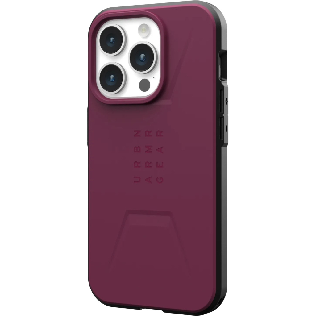 Чохол до мобільного телефона UAG Apple iPhone 15 Pro Civilian Magsafe, Bordeaux (114275119049) - зображення 5