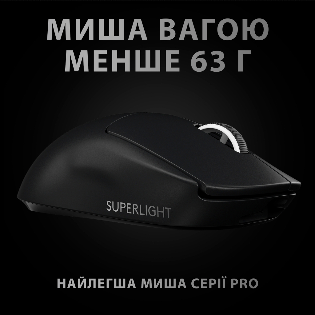 Мишка Logitech G Pro X Superlight Wireless Black (910-005880) - зображення 3