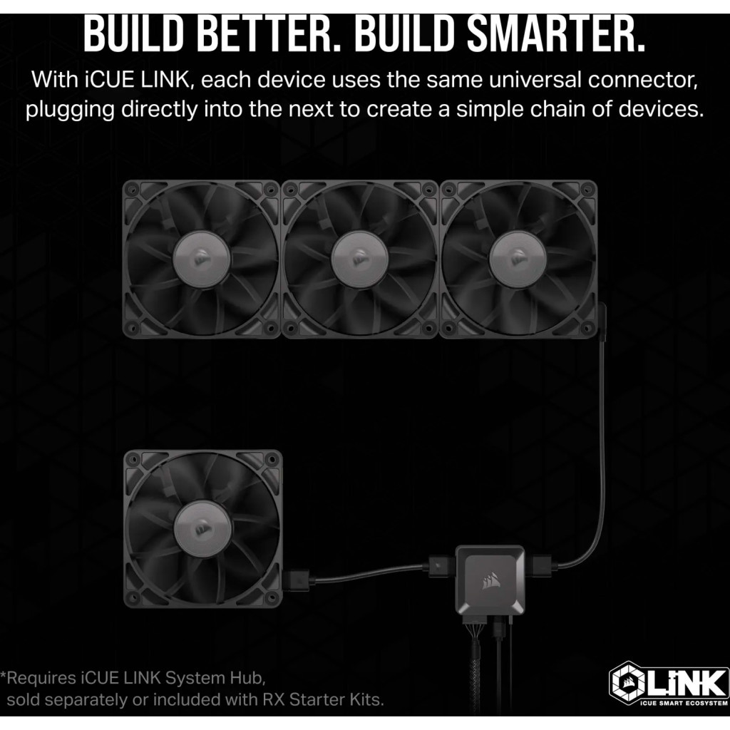 Кулер до корпусу Corsair iCUE Link RX140 PWM Dual Pack (CO-9051012-WW) - зображення 12