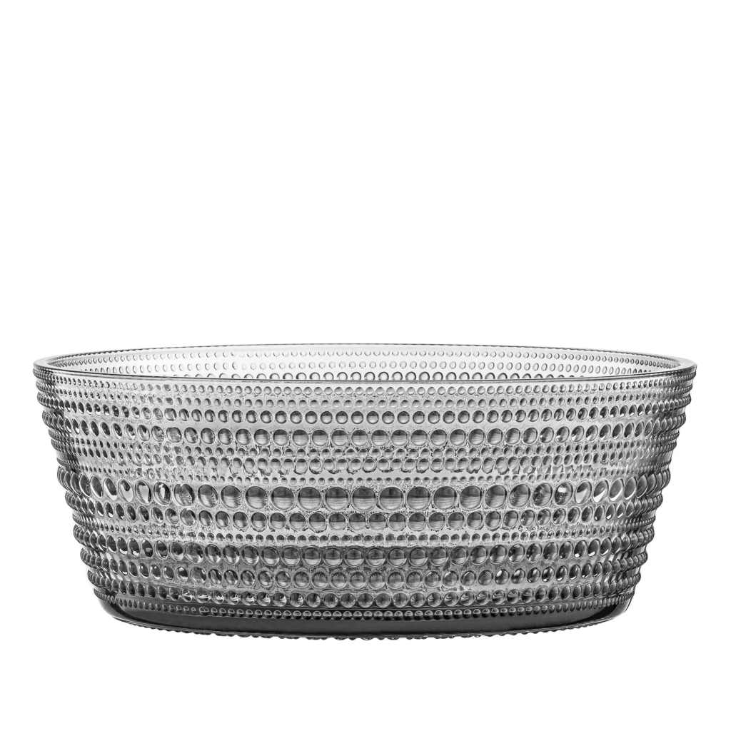 Салатник Ardesto Verbena 18см, скло, сірий (AR5035) - зображення 3