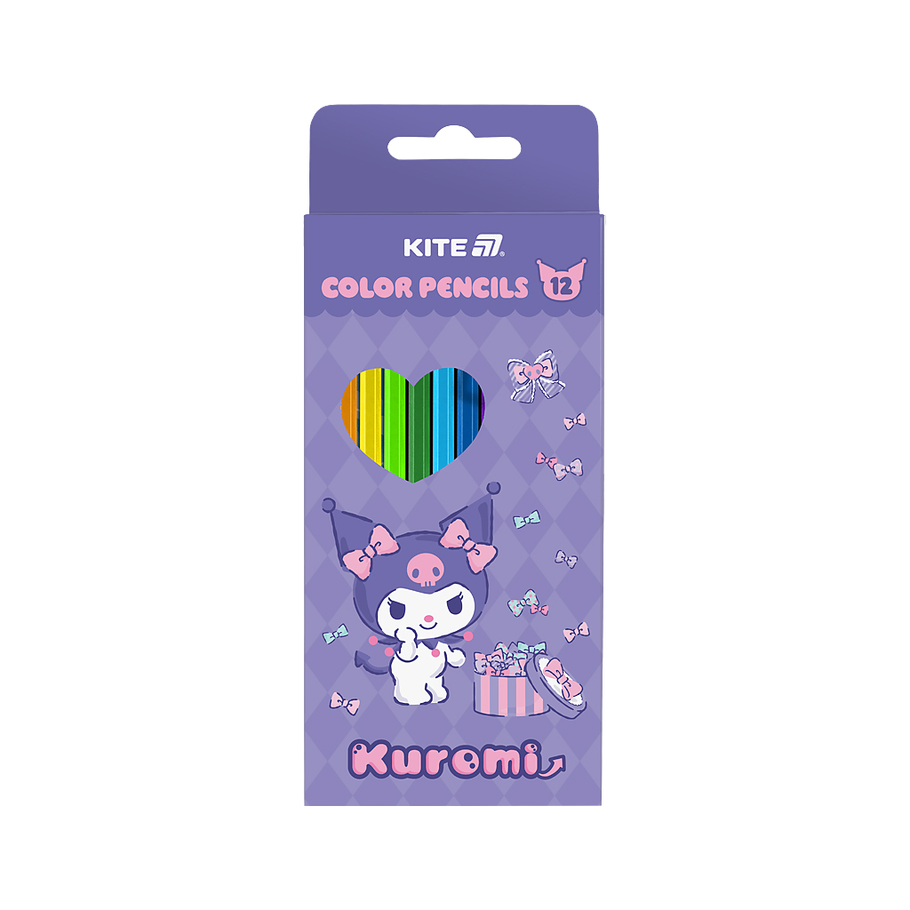 Олівці кольорові Kite Kuromi. HK-2 12 кольорів (HK25-051-2) - зображення 1
