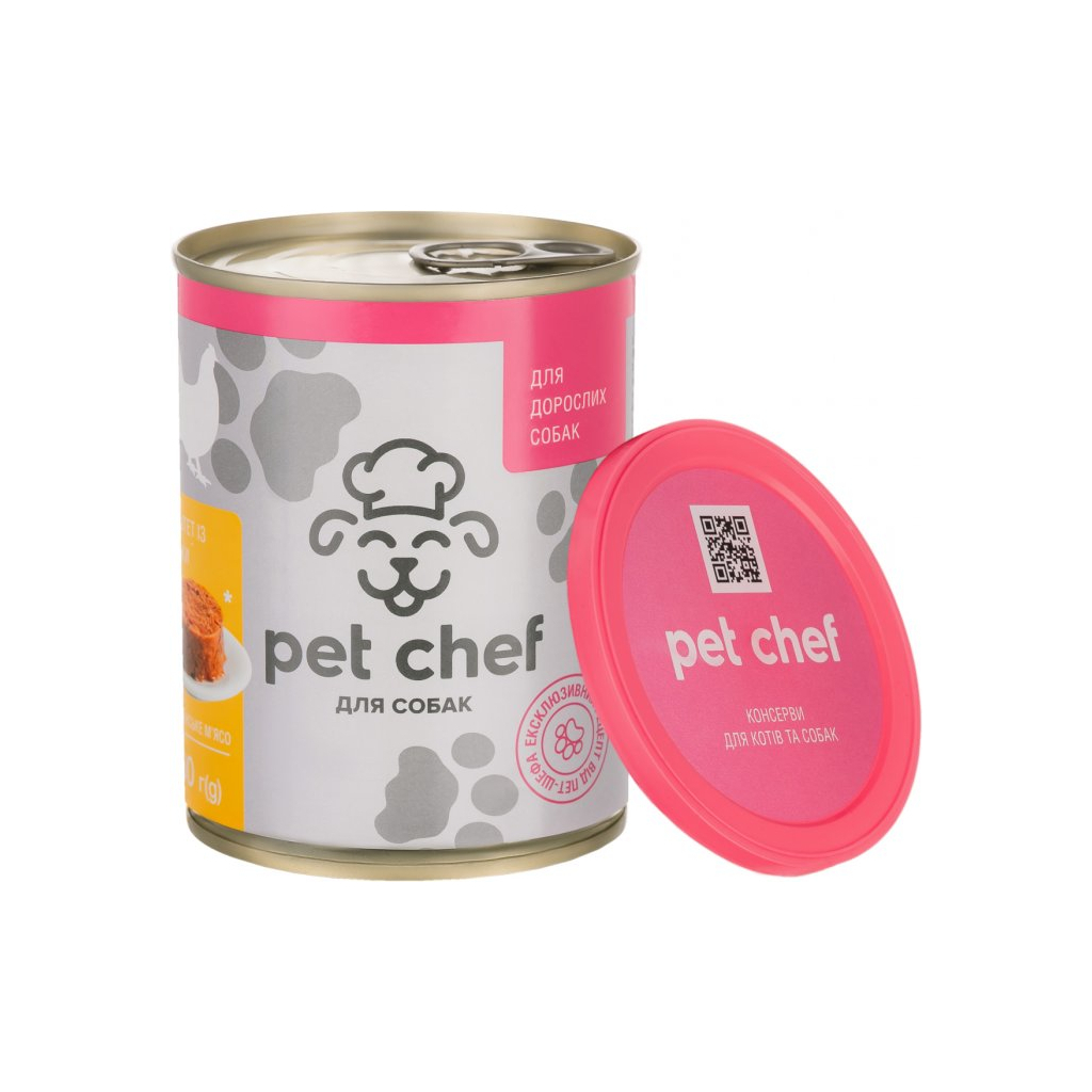 Консерви для собак Pet Chef паштет з куркою 360 г (4820255190242) - зображення 2
