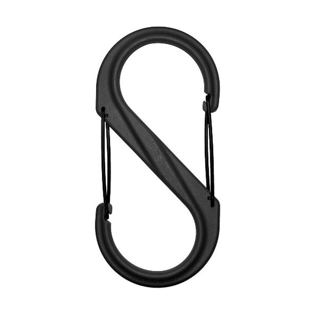 Карабін туристичний Nite ize Plastic Carb S Biner Size 8 NI677 All Black (4823082709397) - зображення 1