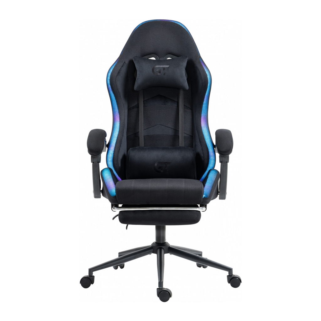 Крісло ігрове GT Racer X-2325 Fabric Black LED (X-2325 Fabric Black L) - зображення 6
