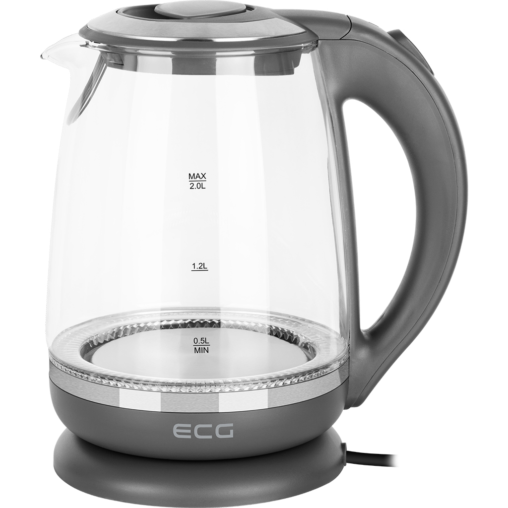 Електрочайник ECG RK 2020 Grey Glass (RK2020 Grey Glass) - зображення 1